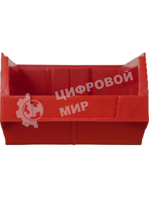 Ящик сплошной ТАРА.РУ Milano 5003 красный 350х230х150мм PP 10038