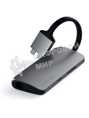 Док-станция Satechi ST-TCDMMAM, USB Type-C, USB/USB Type-C/HDMI/RJ-45,SD/microSD,USB Type-C