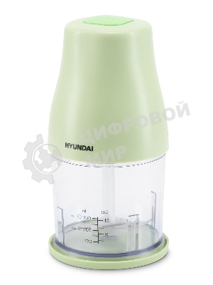 Измельчитель электрический Hyundai HYC-P3108 0.8л. 300Вт черный/зеленый