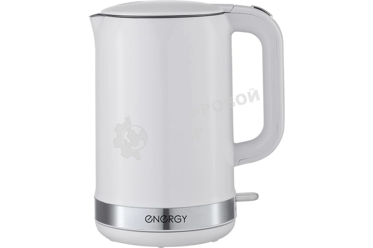 Чайник электрический Energy E-218 белый, диск 1.7 л