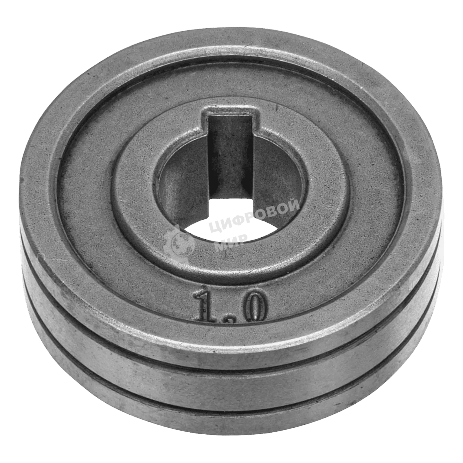 Подающий ролик Denzel V профиль под стальную проволоку 0,8-1 мм, 2 шт