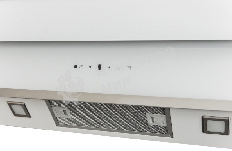 Вытяжка Kuppersberg F 930 W, ширина 90 см, отвод/рециркуляция, 600 м3/час, электронное сенсорное управление, таймер, 3 скорости, светодиодное освещение 2х2 Вт, металлические жироулавливающие фильтры, угольный фильтр KF-ES (опция), 42-58 дБ, система предуп