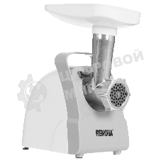 Мясорубка электрическая Renova MG170-R1WC белый, 1700 Вт, 2.0 кг/мин, реверс, защита от перегрузки, насадки - 4