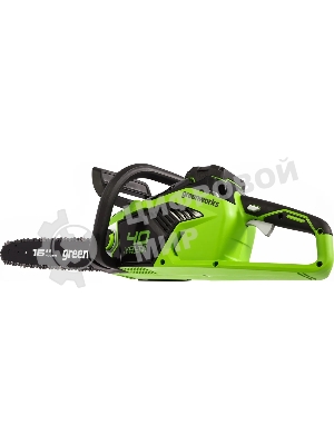 Цепная пила аккумуляторная (2005807UA) GreenWorks GD40CS18, 40V, 40 см, бесщеточная, 1,8 КВТ, с АКБ 2АЧ и ЗУ