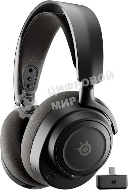 Гарнитура SteelSeries Arctis Nova 7 Wireless Gen 2 чёрный, беспроводная, радиоканал, до 50 ч, совместимость с PS5