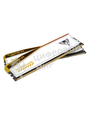 Оперативная память Patriot Viper Elite 5 TUF Gaming, DDR5, 32Gb (2x16 GB), 6000 MHz, CL36, DIMM, радиатор, RGB, белый