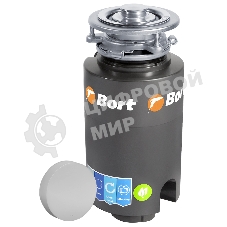 Измельчитель пищевых отходов Bort TITAN 4000 (Control) Мощность л.с. 0,75; 560 Вт; 4,2 кг/мин; 3200 об/мин; 1400 мл; Металл;набор аксессуаров 5 шт [93410242]