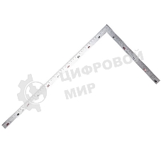 Угольник двусторонний цельнометаллический Deli DL7150 250х500мм, нержавеющая сталь