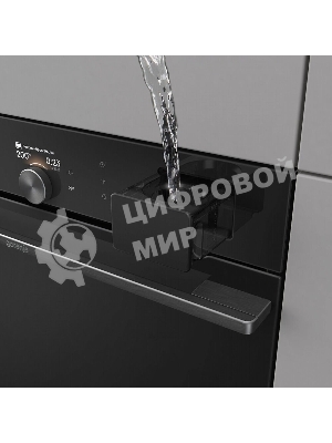 Встраиваемая электрическая духовка Gorenje BFS6148B, объем 77 л, макс. температура 230 градусов, сенсорное/поворотное управление, Wi-Fi, пар (FullSteam), сувид, AirFry, автоматические программы, телескопические направляющие на одном уровне, термощуп, динамическая система охлаждения, многоуровневое приготовление, PerfectGrill, энергоэффективность А+, черный