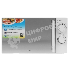 Микроволновая печь BBK 20MWS-771M/WM белый, 20 л, 700 Вт, переключатели - поворотный механизм