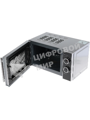 Микроволновая печь Mystery MMW-2032 черный/серебристый, 20 л, 800 Вт, переключатели - поворотный механизм