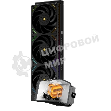 Система жидкостного охлаждения Thermalright Wonder Vision 360 UB ARGB черный, 360 мм, 3x120 мм, 2150 об/мин, 27 дБ, 4 pin PWM, ARGB, ЖК-дисплей 2400x1080 6.67