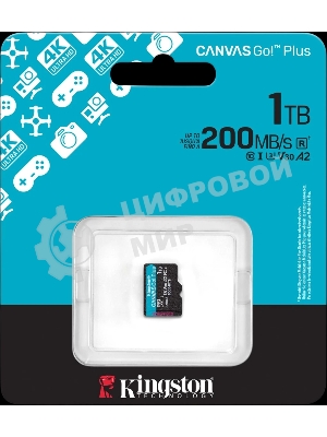Флеш карта microSDXC 1Tb Kingston SDCG4/1TbSP Canvas Go! Plus w/o adapter
