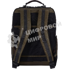 Рюкзак Piquadro Harper CA4818AP/VETM, кожа, зеленый/темно-коричневый