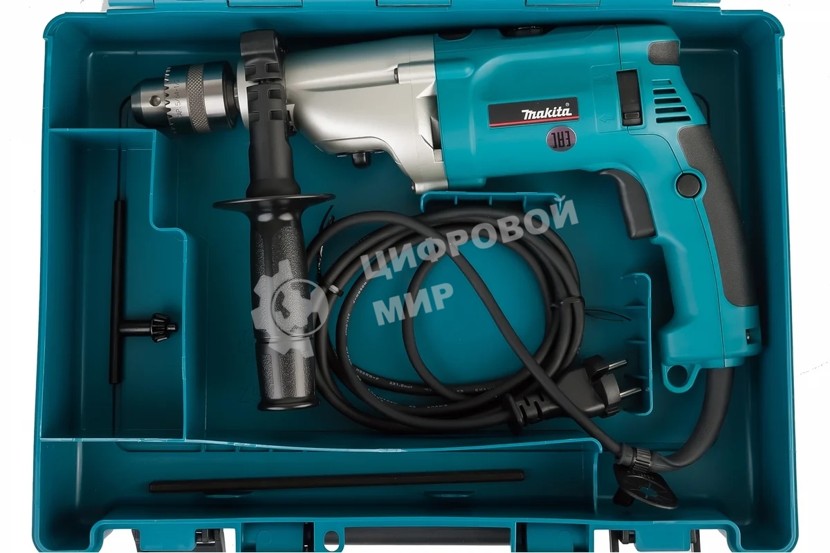 Дрель Makita HP2070, 1010 Вт, сетевая, ударная