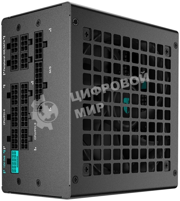 Блок питания Deepcool/GamerStorm PQ1200G (ATX 3.1, 1200W, Full Cable Management, PWM 120мм fan, 80 PLUS GOLD, Active PFC + Half Bridge + DC/DC, Full Japanese Capasitors, Gen5 PCIe) RET