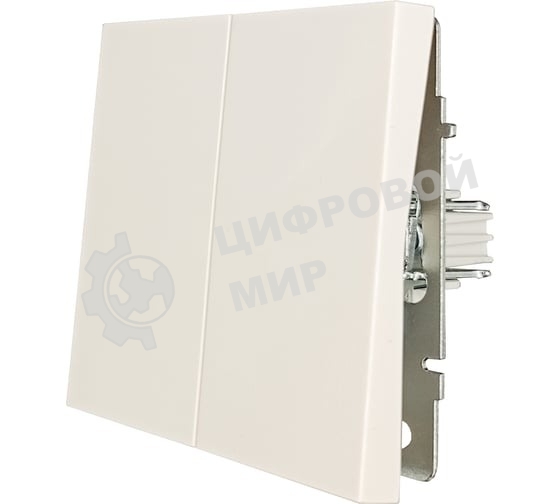 Выключатель 2-кл. СП ZIMA IP20 10А безвинт. зажим слон. кость LEZARD 704-9088-101QC