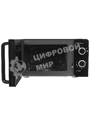 Микроволновая печь Renova MMS-20B1 черный, 20 л, 700 Вт, переключатели - поворотный механизм