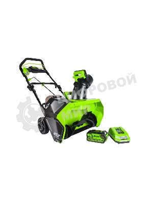 Снегоуборщик аккумуляторныйGreenworks GD40SB, 40V, 51 см, бесщеточный, с 1хАКБ 4 А.ч и ЗУ 2600607