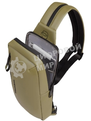 Рюкзак слинг Piquadro Corner 2.0 CA6466C2OW/VE3 хаки полиуретан