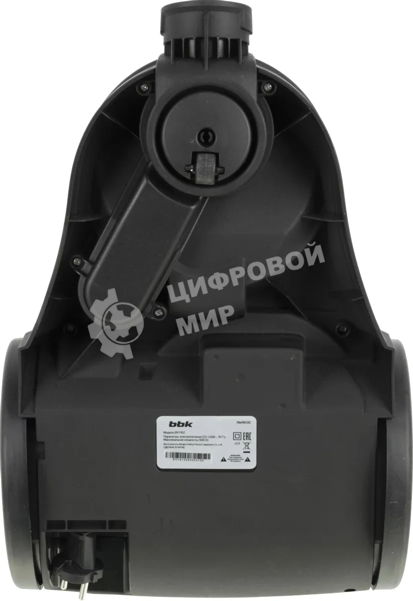 Пылесос BBK BV 1502 черный/темная вишня, 300/1600 Вт, уборка сухая, пылесборник контейнер 2 л