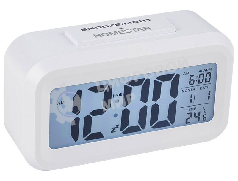 Часы электронные Homestar HS-0110 белый 104307