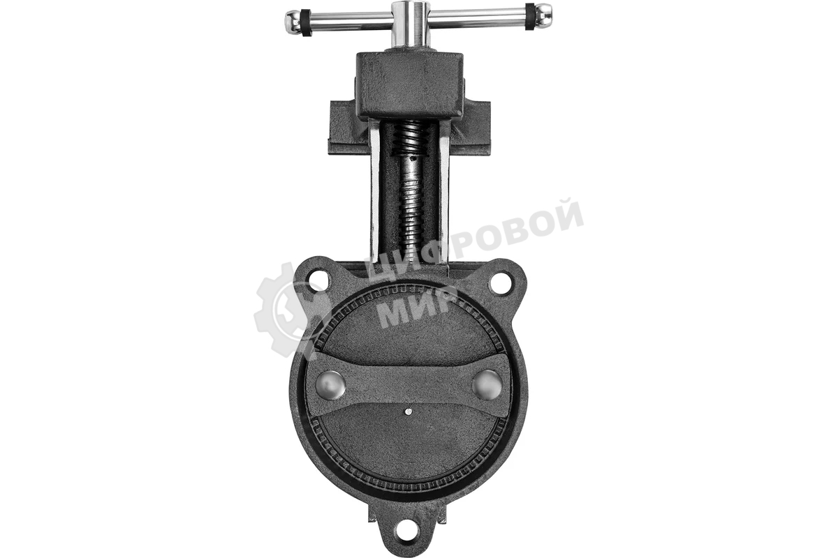 Тиски слесарные Denzel BVH-125, 125 мм, поворотные, стальная направляющая, с наковальней