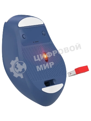 Мышь беспроводная Defender Belsa MB-249 белый/синий, 3200 dpi, радиоканал, Bluetooth, USB, кнопки - 6