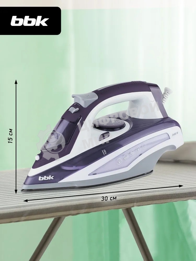 Утюг BBK ISE-2404 фиолетовый