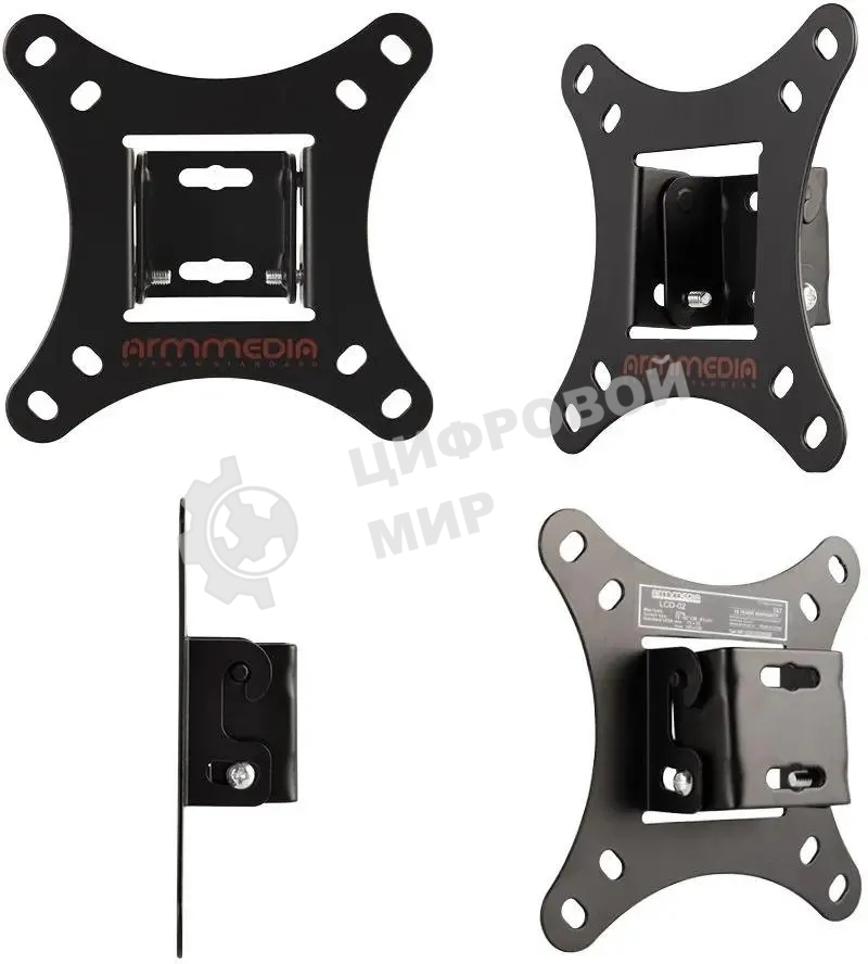 Кронштейн для телевизора Arm Media LCD-02 черный, 15