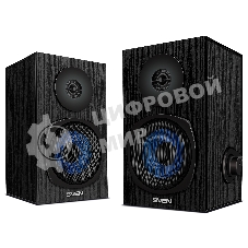 Акустическая система 2.0 SVEN SPS-576 черные (2x4W, Bluetooth, дерево)