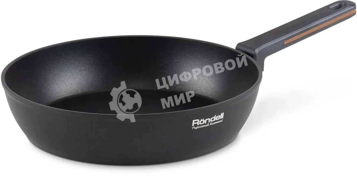 Сковорода Rondell Marvel RDA-1908 круглая 24см покрытие: Xylan Plus ручка несъемная (без крышки) серый