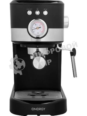 Кофеварка рожковая Energy EN-256R (108169) черный, исп. кофе - молотый, 1,2 л, 1100 Вт, 15 бар