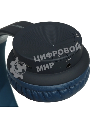 Беспроводные/проводные наушники Borofone BO11 синий, накладные, Bluetooth + проводной, до 8 ч