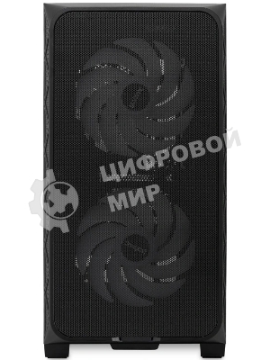 Компьютерный корпус без блока питания HSPD M321, Mesh Mini-tower, черный, slide TG, 0.45 SPCC, 2x140мм ARGb+1x120мм ARGb mATX, mITX 160/340/184мм 2x2.5