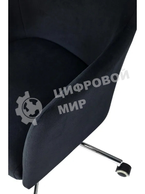 Кресло Бюрократ CH-395SL черный Alfa Black крестов. металл хром