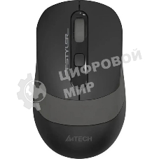 Мышь проводная A4Tech Fstyler FM10S черный/серый, 1600 dpi, USB, кнопки - 4
