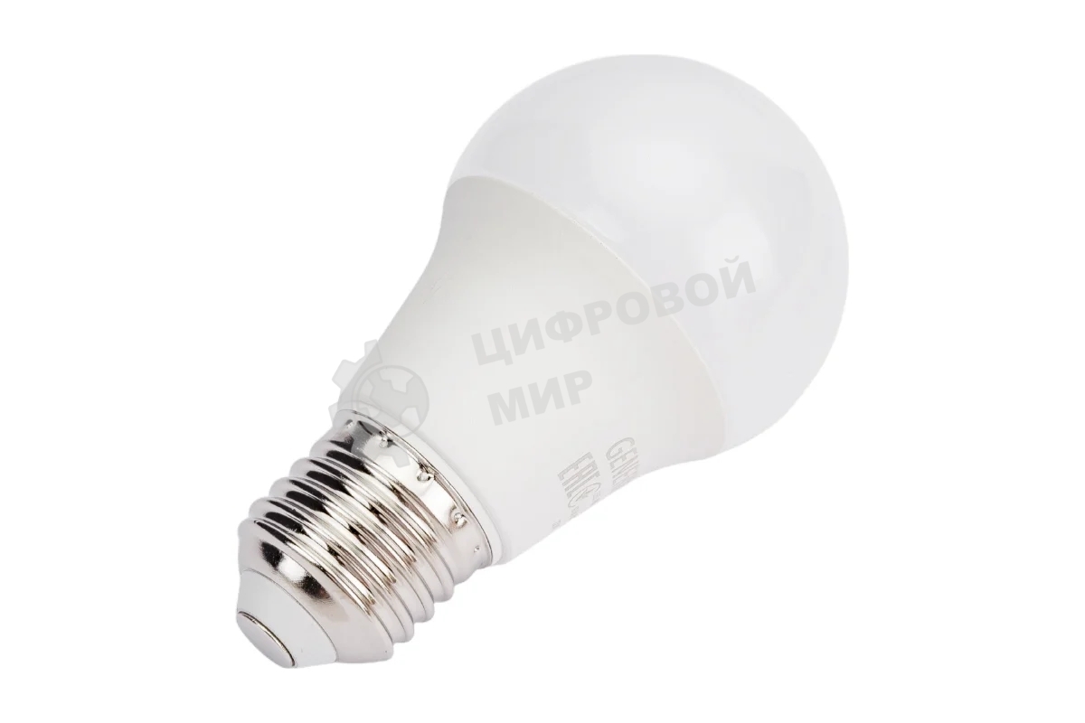 Лампа светодиодная GENERICA LL-A60-10-230-65-E27-G A60 10 Вт, грушевидная, 6500К, E27 230В