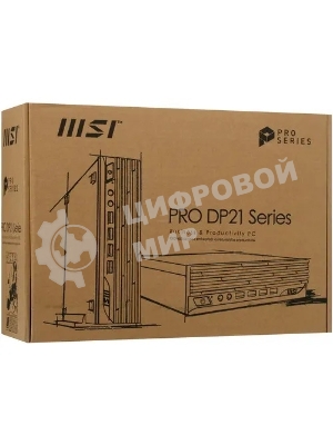 Компьютер MSI Pro DP21 14M Mini Core i5-14400 (2.5GHz), NoMemory, noHDD, noSSD, Intel Graphics, noDVD, WiFi, BT, 120W, VESA, COM Port, no keyboard&mouse, noOS, 1y war-ty (936-B0A431-235)