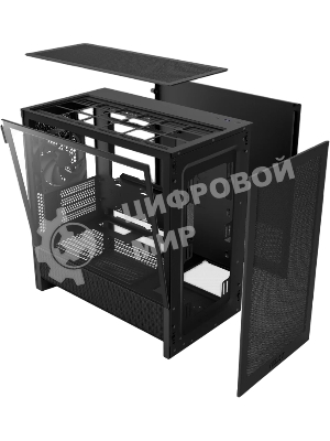 Корпус без блока питания Case NZXT H3 Flow (2025), Midi-Tower, TG, 1x120мм, 1xUSB-A 3.2 + 1xUSB-C 3.2, mATX, mITX черный