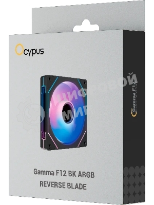Вентилятор для корпуса Ocypus Gamma F12 ARGb REVERSE BLADE BK (Gamma-F12-BK1AM01X-GL)
