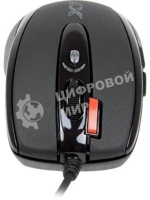 Мышь проводная A4Tech X-718BK черный, 3000 dpi, USB, кнопки - 7