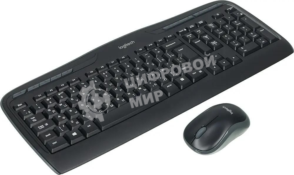 Комплект клавиатура + мышь Logitech MK330 клав:черный мышь:черный USB беспроводная Multimedia