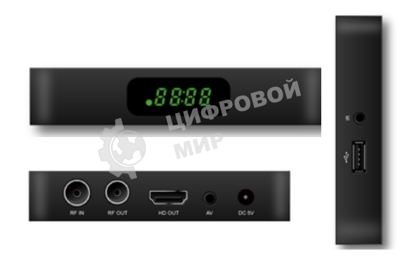 Ресивер DVB-T2 Cadena CDT-2388S черный