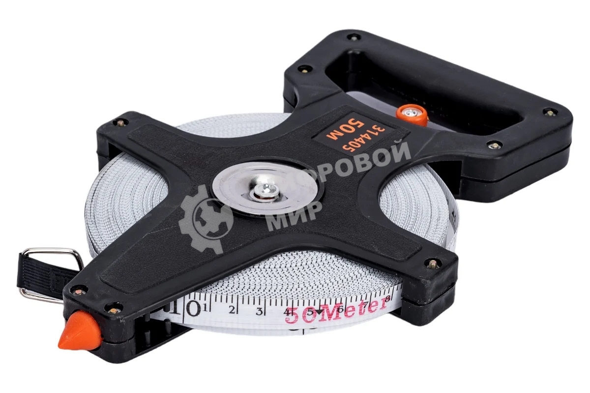 Рулетка геодезическая Sparta, 50 м х 12,5 мм, лента ПВХ, открытый корпус