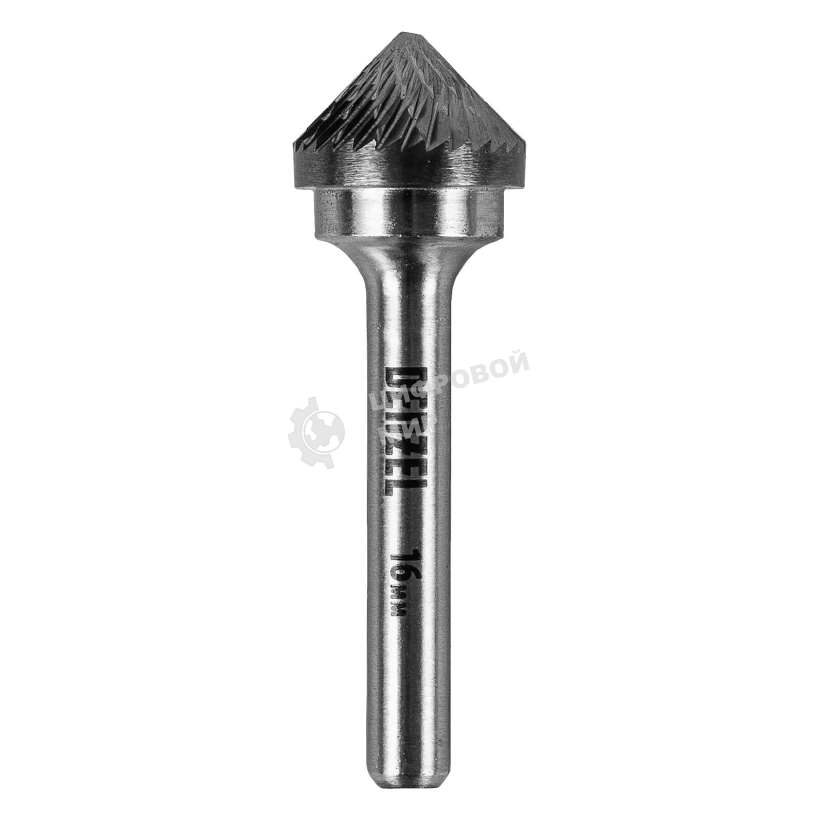 Борфреза по металлу Denzel твердосплавная, зенкер 90 град., тип-K, 16 мм