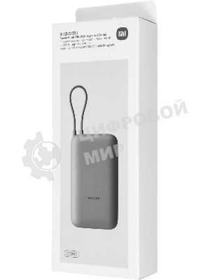 Портативный аккумулятор Xiaomi BHR9740GL 20000mAh QC3.0/PD2.0 22.5W 3A USB-A/USB-C темно-серый