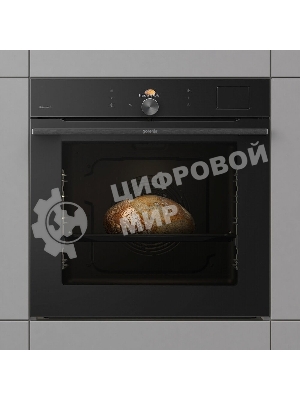 Встраиваемая электрическая духовка Gorenje BFS6148B, объем 77 л, макс. температура 230 градусов, сенсорное/поворотное управление, Wi-Fi, пар (FullSteam), сувид, AirFry, автоматические программы, телескопические направляющие на одном уровне, термощуп, динамическая система охлаждения, многоуровневое приготовление, PerfectGrill, энергоэффективность А+, черный