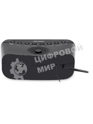 Радиобудильник Hyundai H-RCL221 черный LCD подсв:белый часы:цифровые FM