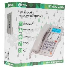 Телефон проводной Ritmix RT-495 белый